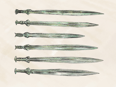 Ukázka obětiny ve vodním prostředí.