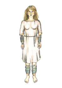 Rekonstrukce vzhledu ženy na základě luxusní ženské garnitury