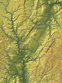 Georeliéf území Malé Hané