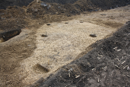 Půdorys nadzemního domu z mladší doby bronzové.