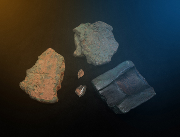 Polovina unikátní bronzové odlévací formy